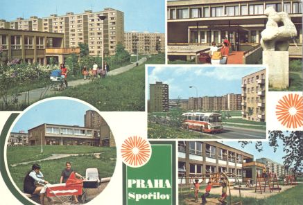 Pohled Spořilova 70., 80. léta