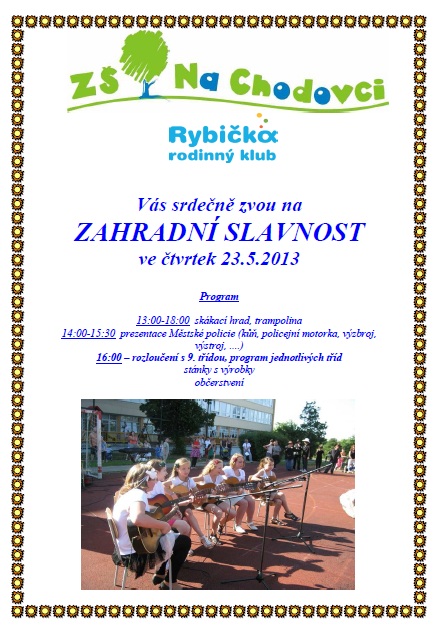 Zahradn slavnost Z Na Chodovci