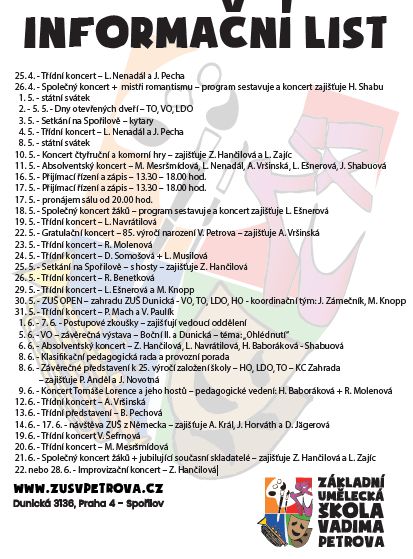 Koncerty v ZU Spoilov