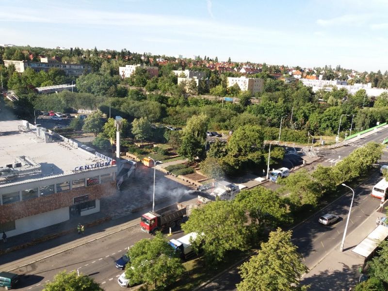 Opravy na Hlavn ulici 7/2018