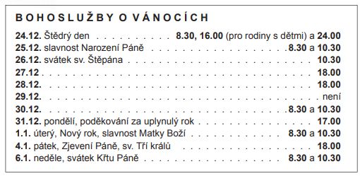Vnon bohosluby 2018