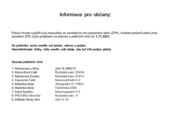 Petice proti modrm znm