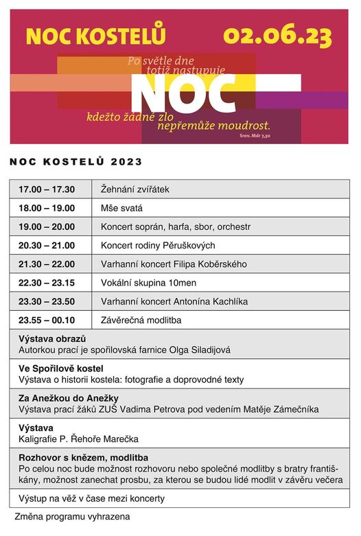 Noc kostel 2023